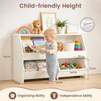 Kids Toy Storage Unit Cabinet with 2 Drawers