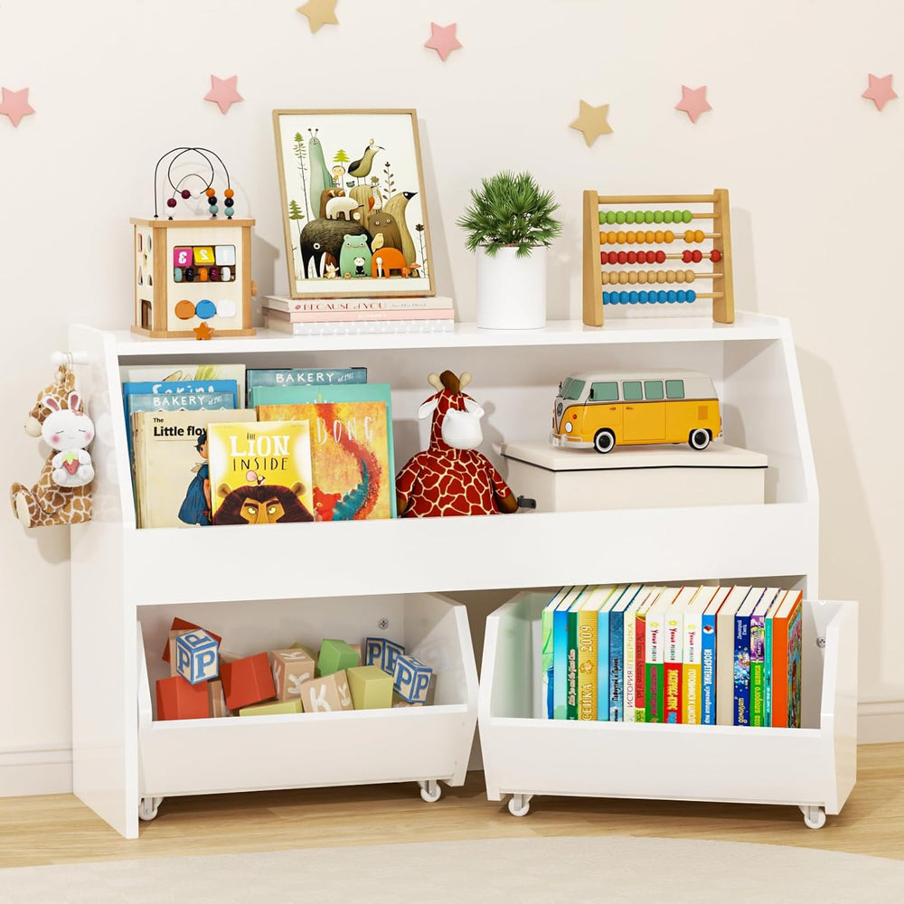 Kids Toy Storage Unit Cabinet with 2 Drawers
