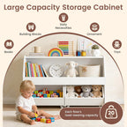 Kids Toy Storage Unit Cabinet with 2 Drawers