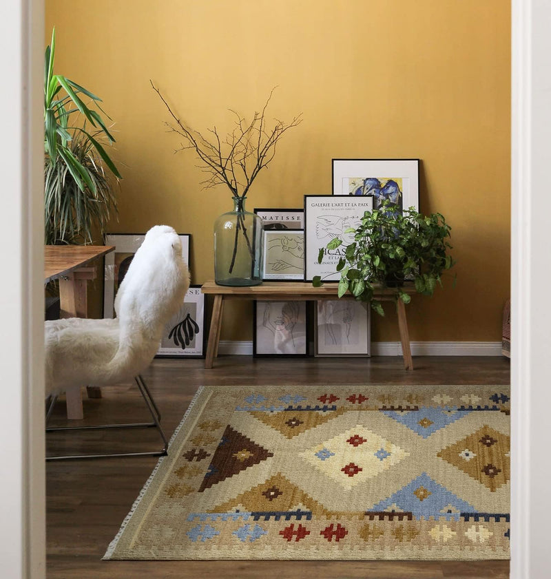 Kilim Lori Rug with Modern Design 100
