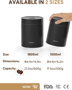 Kilo Auto Vacuum Coffee Canister 1.8L for 21.2oz