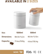 Kilo Auto Vacuum Coffee Canister 1.8L for 21.2oz