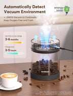 Kilo Auto Vacuum Coffee Canister 1.8L for 21.2oz