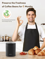 Kilo Auto Vacuum Coffee Canister 1.8L for 21.2oz