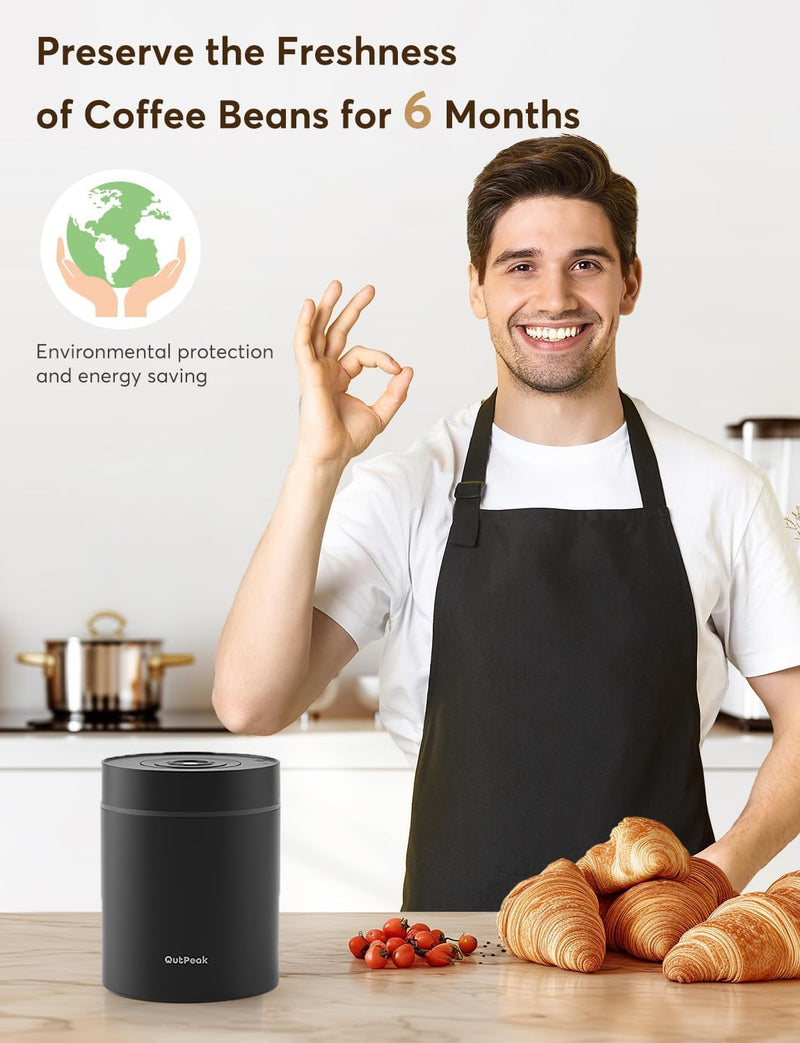 Kilo Auto Vacuum Coffee Canister 1.8L for 21.2oz