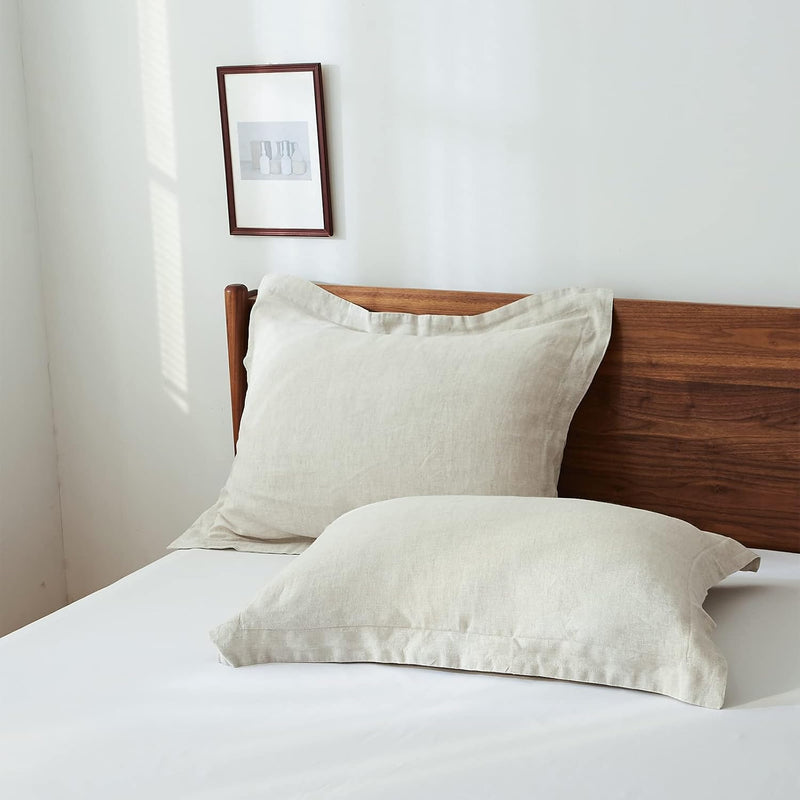 King Duvet Cover Set-100% Linen Cover-1 Breathable