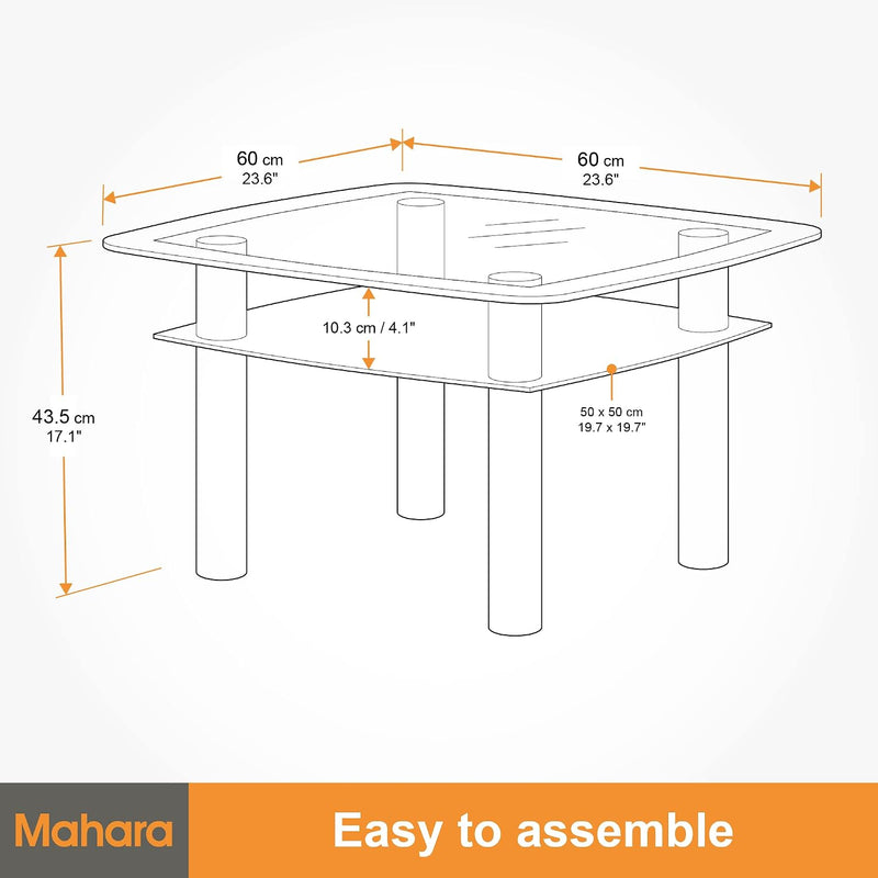 King Glass Decorative Table