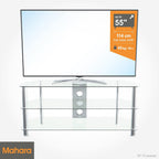 King Glass TV Stand for 20-55 Inch LCD