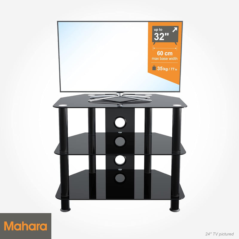King Glass TV Stand for 20-55 Inch LCD