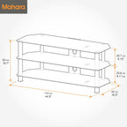 King Glass TV Stand for 20-55 Inch LCD