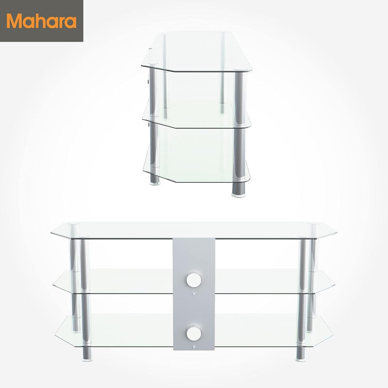 King Glass TV Stand for 20-55 Inch LCD