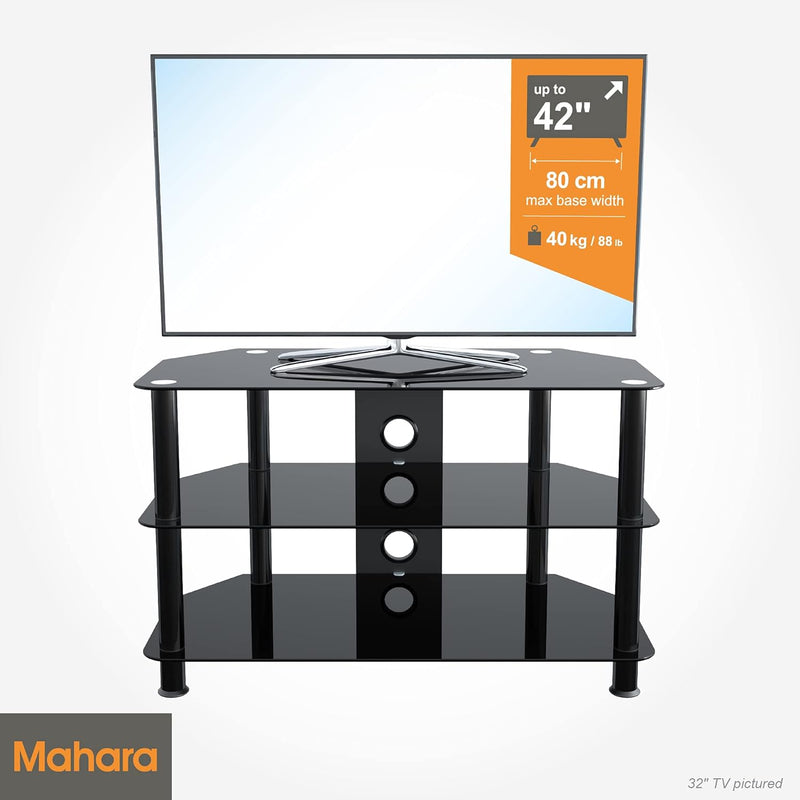 King Glass TV Stand for 20-55 Inch LCD