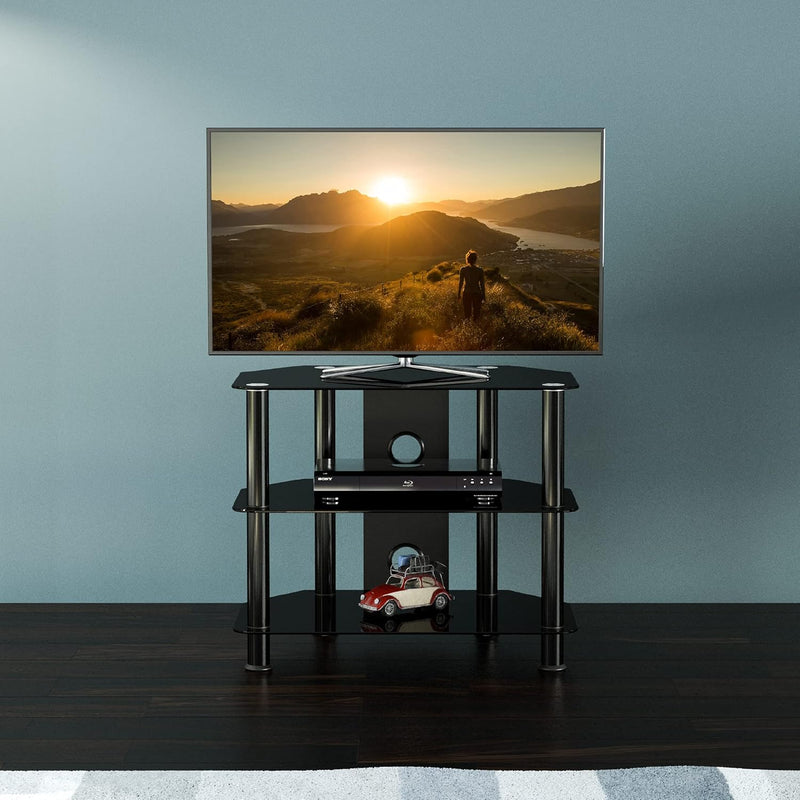 King Glass TV Stand for 20-55 Inch LCD