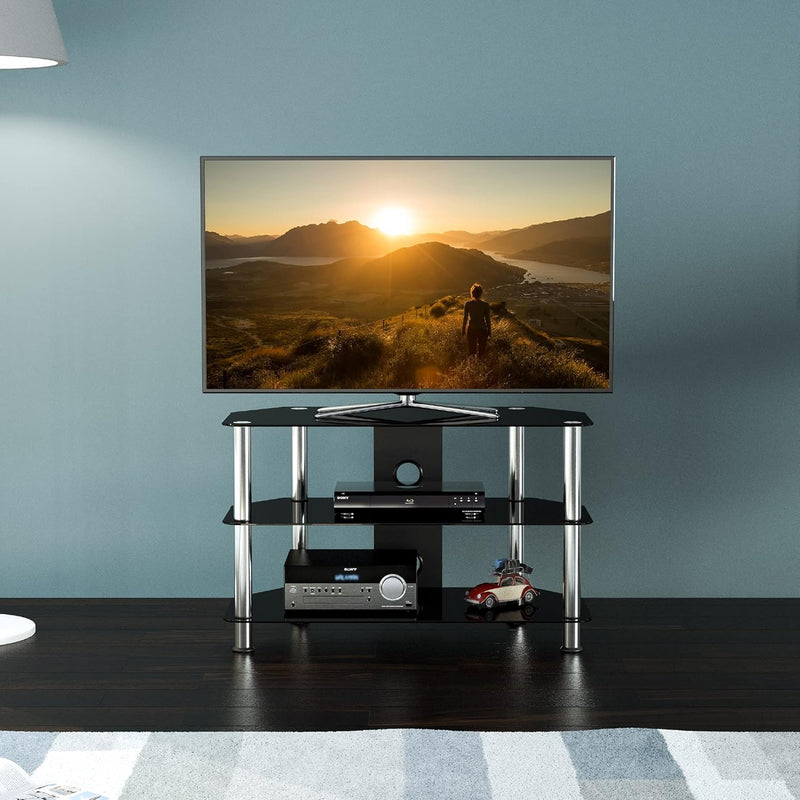 King Glass TV Stand for 20-55 Inch LCD