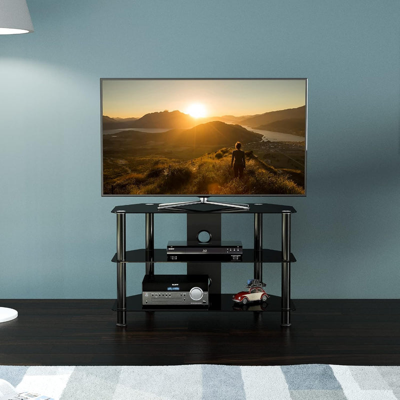 King Glass TV Stand for 20-55 Inch LCD