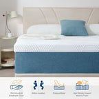 King Mattress 22CM Memory Foam Breathable Medium Firm