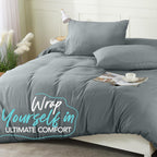 King Size Duvet Cover with Pillow Cases Soft