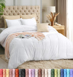 King Size Duvet Cover with Pillow Cases Soft