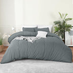 King Size Duvet Cover with Pillow Cases Soft
