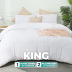 King Size Duvet Cover with Pillow Cases Soft