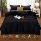 King Size Duvet Cover with Pillow Cases Soft