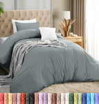 King Size Duvet Cover with Pillow Cases Soft