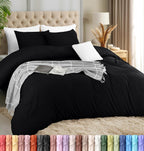King Size Duvet Cover with Pillow Cases Soft