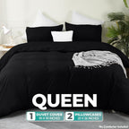 King Size Duvet Cover with Pillow Cases Soft