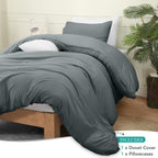 King Size Duvet Cover with Pillow Cases Soft