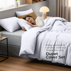 King Size Duvet Cover with Pillow Cases Soft