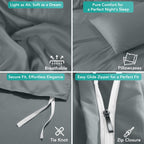 King Size Duvet Cover with Pillow Cases Soft