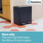 Kitchen Bin 30L Double Rubbish Bins 2x15L 2