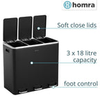 Kitchen Bin 30L Double Rubbish Bins 2x15L 2