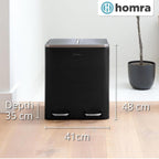 Kitchen Bin 30L Double Rubbish Bins 2x15L 2