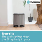 Kitchen Bin 30L Double Rubbish Bins 2x15L 2