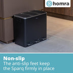 Kitchen Bin 30L Double Rubbish Bins 2x15L 2