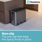 Kitchen Bin 30L Double Rubbish Bins