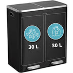 Kitchen Bin 30L Double Rubbish Bins