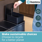 Kitchen Bin 30L Double Rubbish Bins