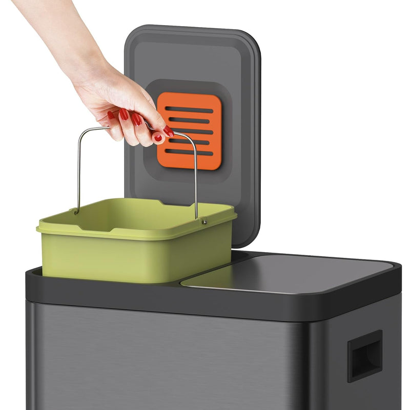 Kitchen Bin Dual Step Trasn Can Recycling Garbage