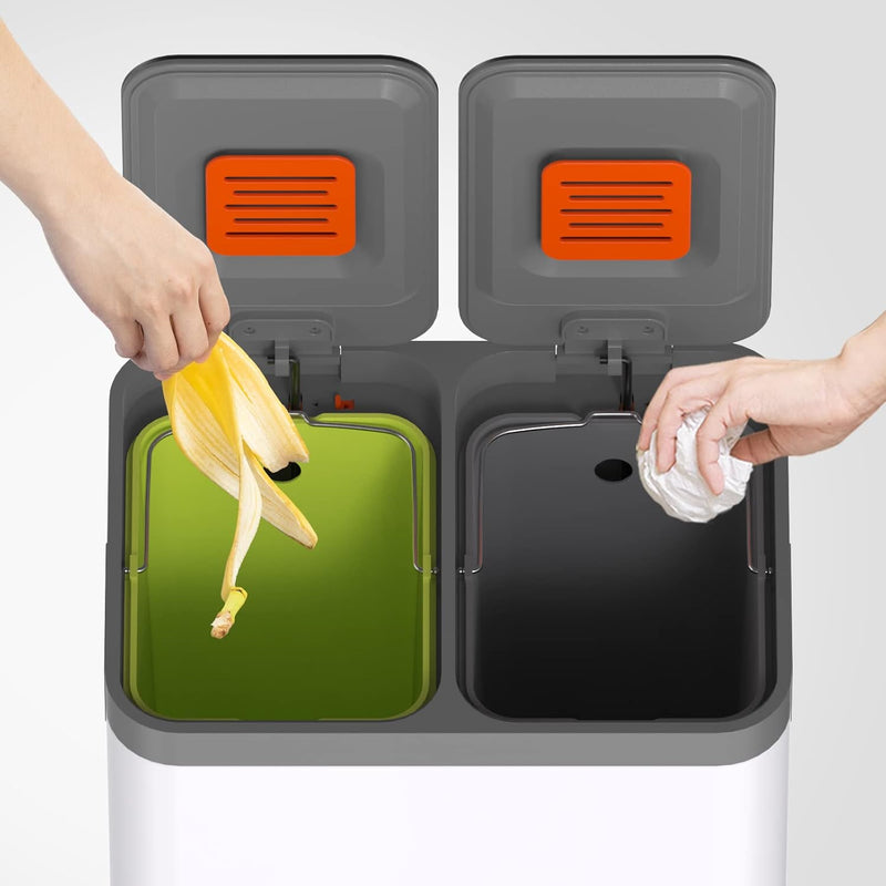 Kitchen Bin Dual Step Trasn Can Recycling Garbage