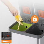 Kitchen Bin Dual Step Trasn Can Recycling Garbage