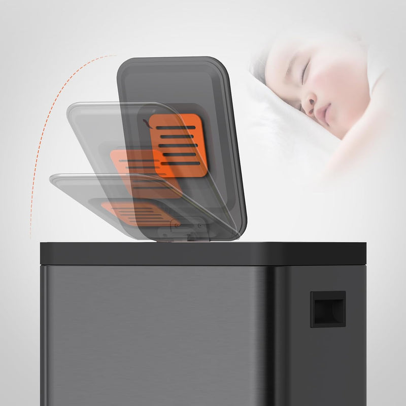 Kitchen Bin Dual Step Trasn Can Recycling Garbage
