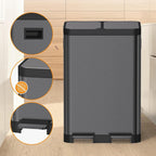 Kitchen Bin Dual Step Trasn Can Recycling Garbage