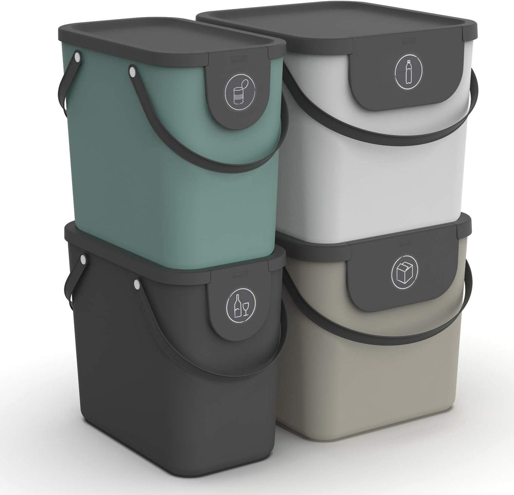 Kitchen Bin Set 2 X 25L 2