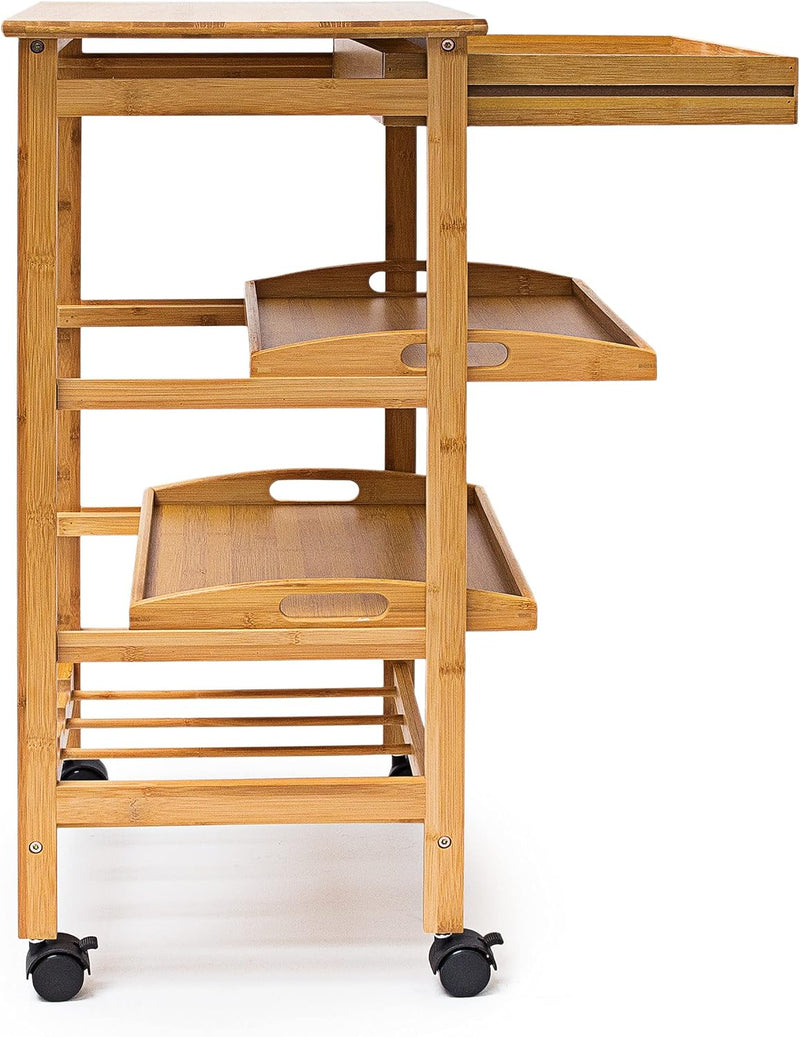 Kitchen Cart Size: Large Bamboo