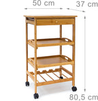 Kitchen Cart Size: Large Bamboo