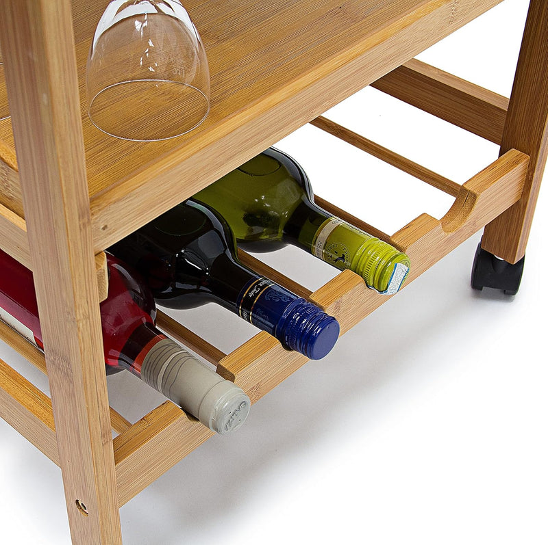 Kitchen Cart Size: Large Bamboo