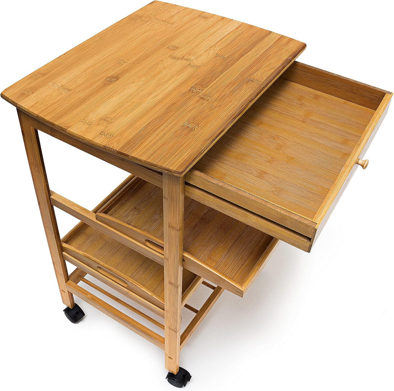 Kitchen Cart Size: Large Bamboo