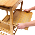 Kitchen Cart Size: Large Bamboo